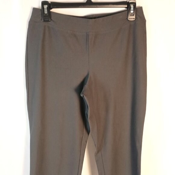 Eileen Fisher Washable Crepe Slim Leg Ankle Pants Gray XS Made in USA - Picture 3 of 6